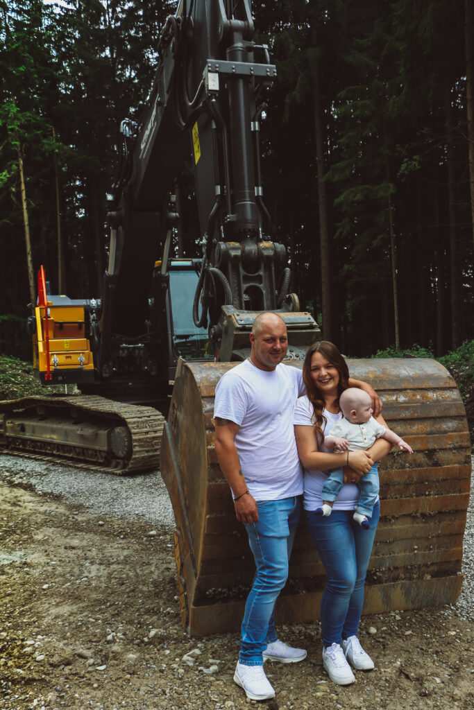Familienreportage auf dem Bau - Vaters Arbeitsstelle