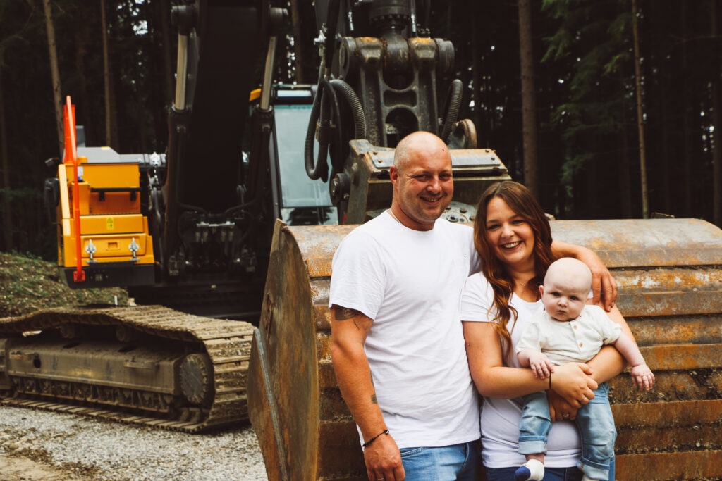 Familienreportage auf dem Bau - Vaters Arbeitsstelle