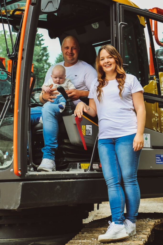 Familienreportage auf dem Bau - Vaters Arbeitsstelle