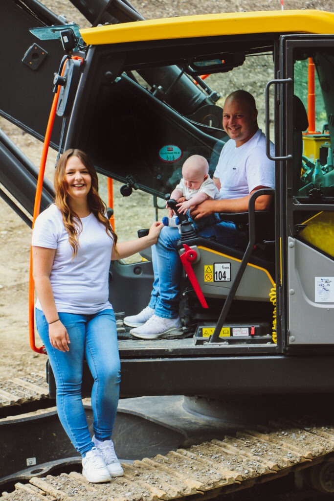 Familienreportage auf dem Bau - Vaters Arbeitsstelle