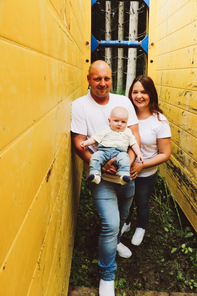 Familienreportage auf dem Bau - Vaters Arbeitsstelle