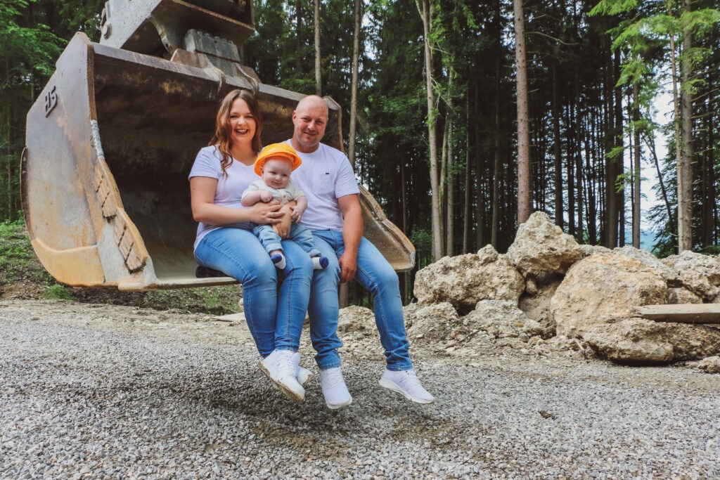 Familienreportage auf dem Bau - Vaters Arbeitsstelle