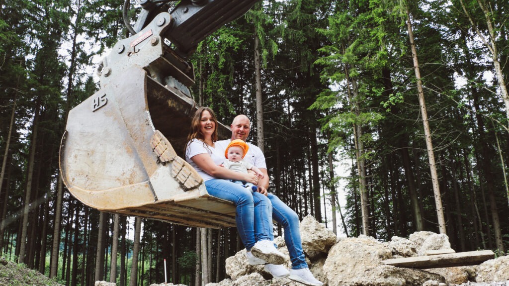 Familienreportage auf dem Bau - Vaters Arbeitsstelle