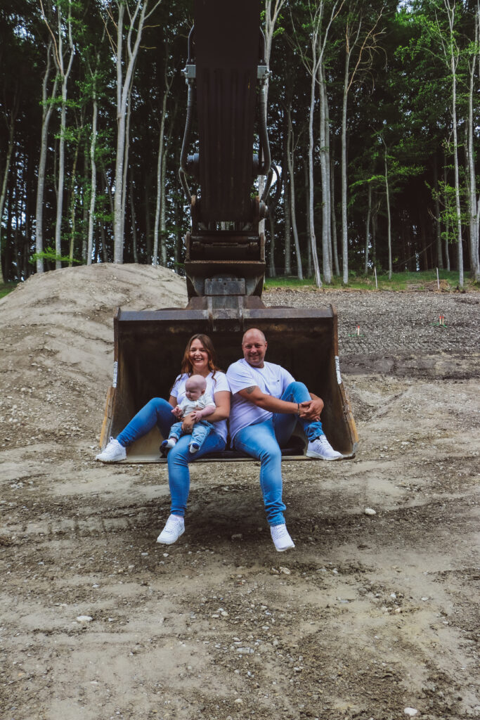Familienreportage auf dem Bau - Vaters Arbeitsstelle