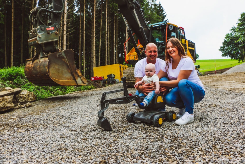 Familienreportage auf dem Bau - Vaters Arbeitsstelle