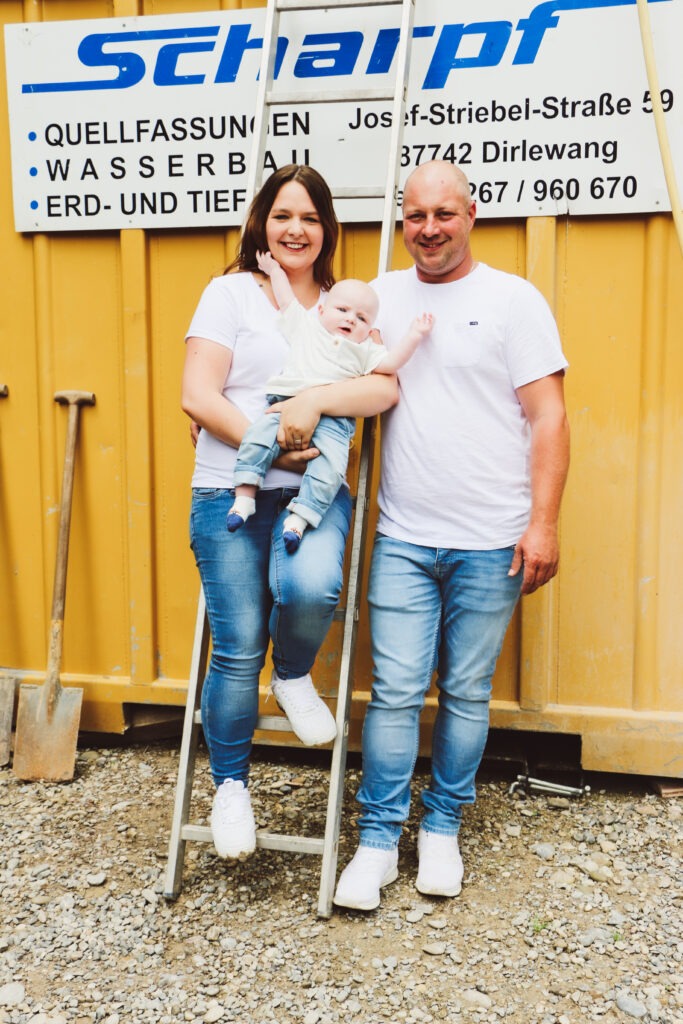 Familienreportage auf dem Bau - Vaters Arbeitsstelle