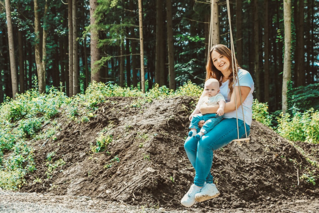 Familienreportage auf dem Bau - Vaters Arbeitsstelle