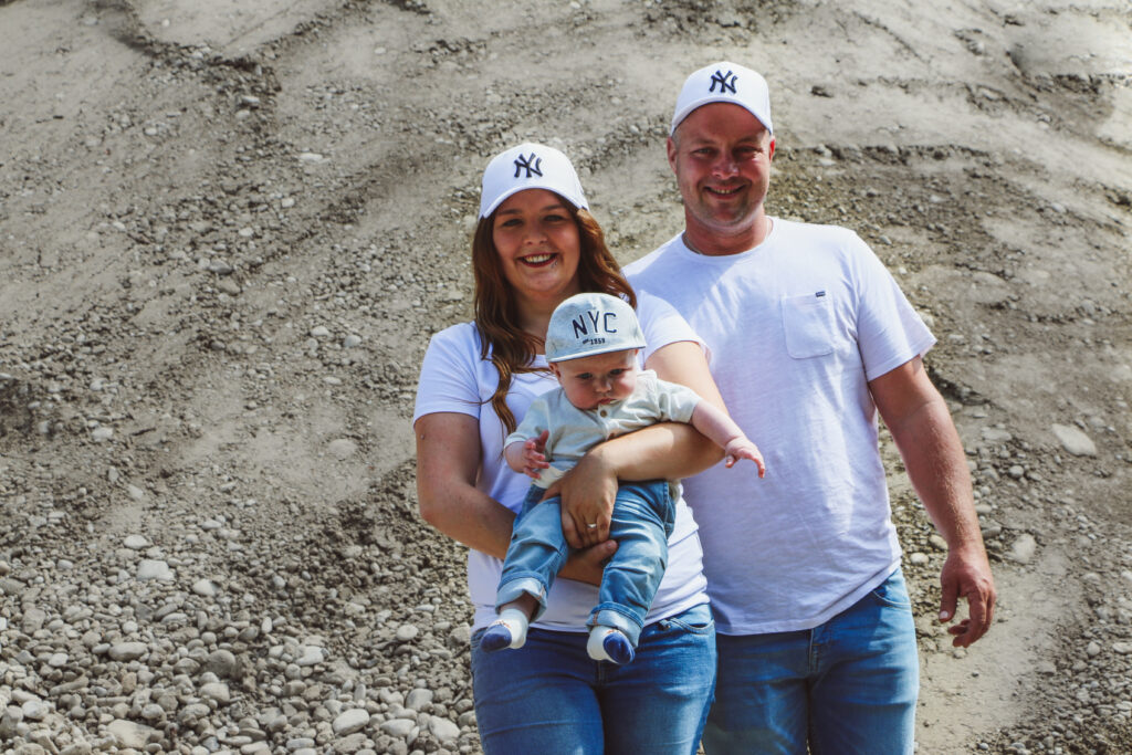 Familienreportage auf dem Bau - Vaters Arbeitsstelle