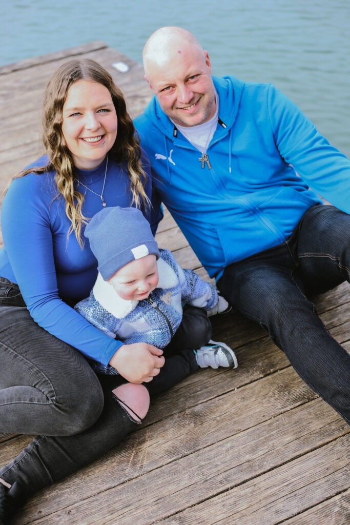 Familienreportage - Kind, Vater & Mutter am Weiher
