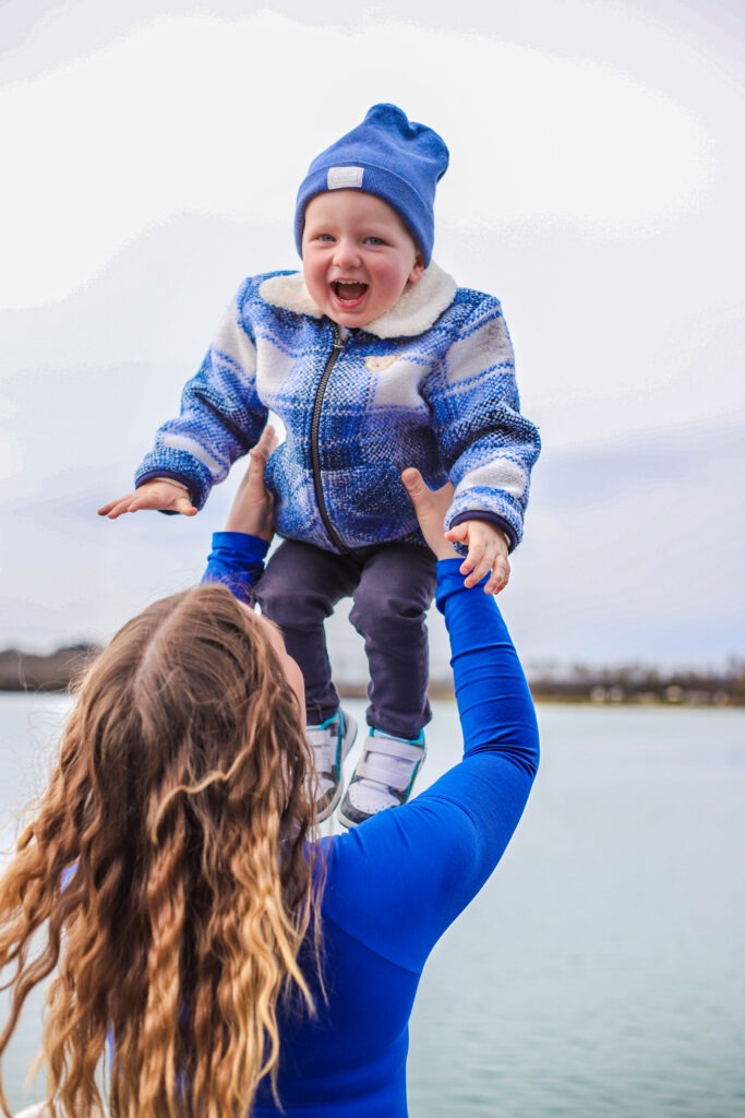 Familienreportage - Kind, Vater & Mutter am Weiher