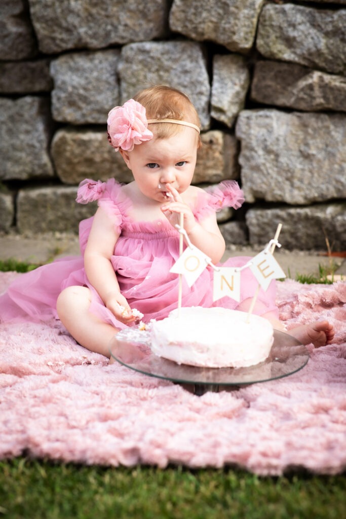 Cake Smash Reportage - Pink little Girl