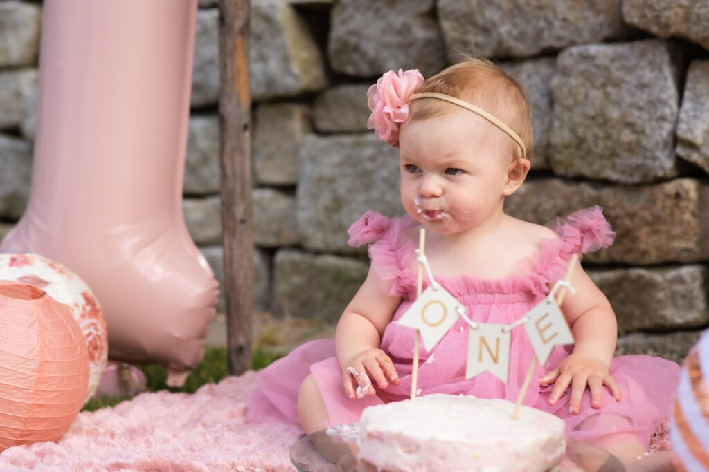 Cake Smash Reportage - Pink little Girl
