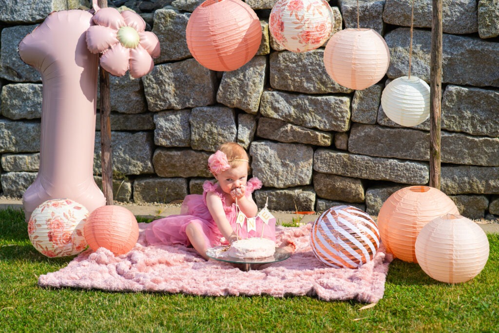 Cake Smash Reportage - Pink little Girl