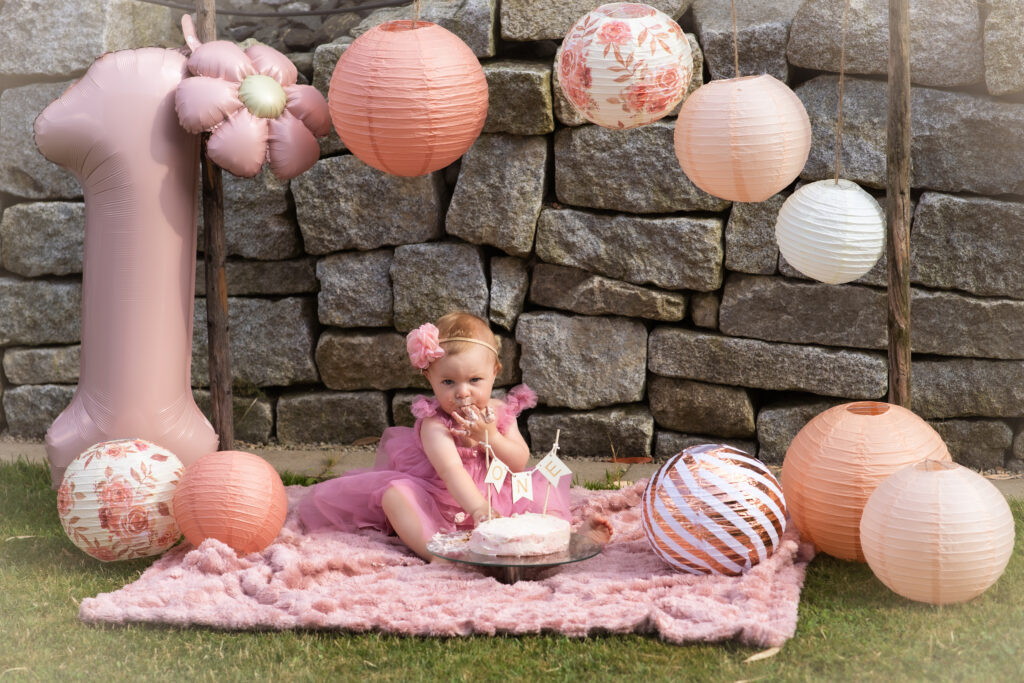 Cake Smash Reportage - Pink little Girl
