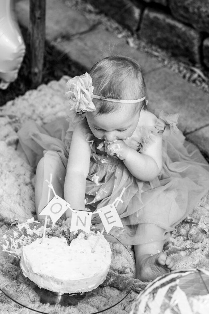 Cake Smash Reportage - Pink little Girl