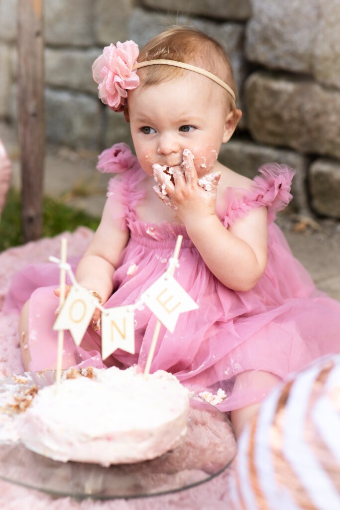 Cake Smash Reportage - Pink little Girl