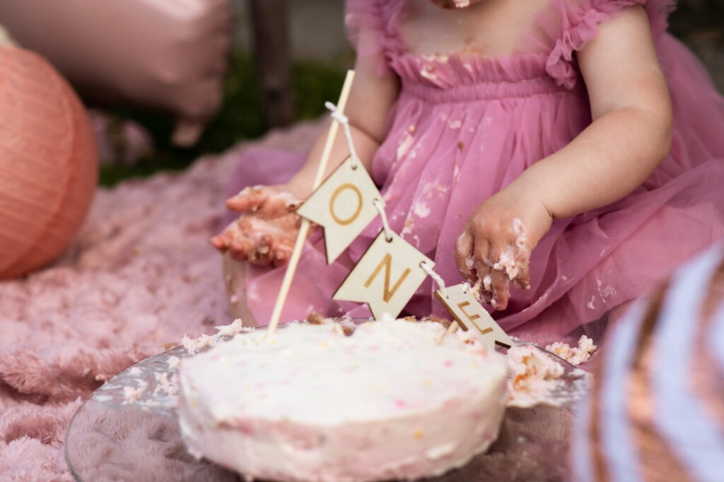 Cake Smash Reportage - Pink little Girl