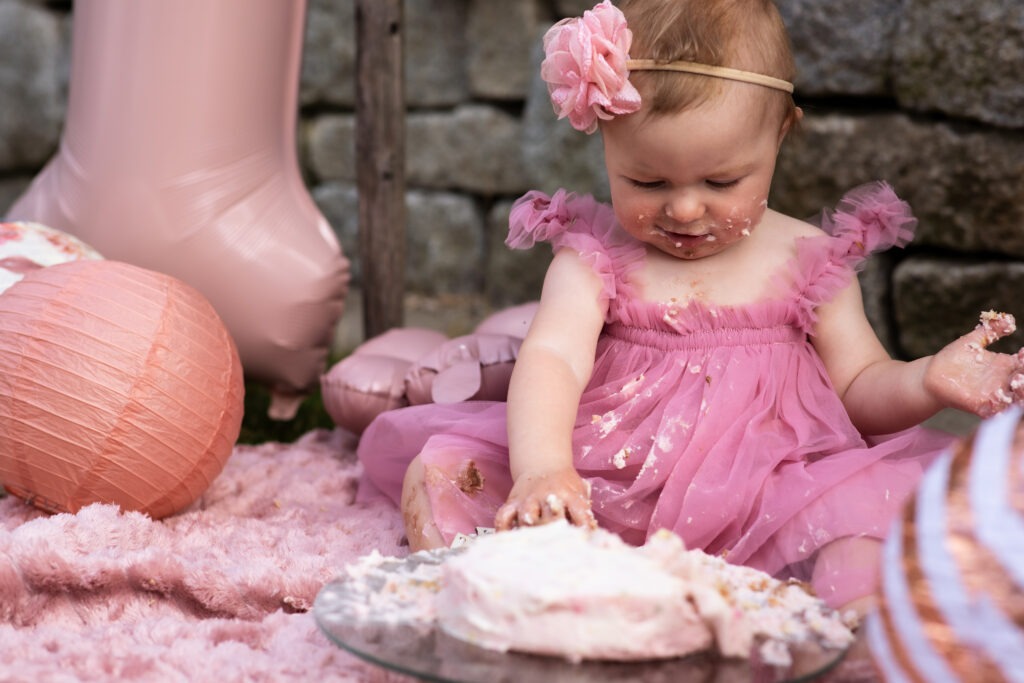 Cake Smash Reportage - Pink little Girl