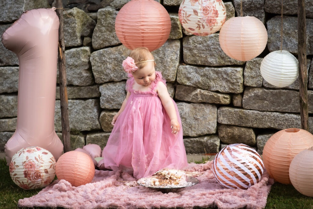 Cake Smash Reportage - Pink little Girl